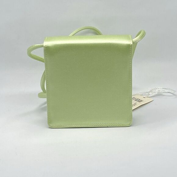 BVLGARI Light Green Satin Mini Shoulder Bag - Picture 4 of 12